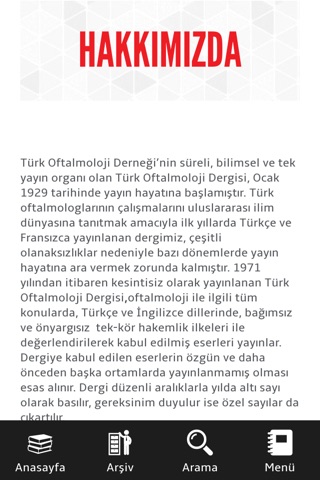 TJO - The Turkish Journal of Ophthalmology - Türk Oftalmoloji Dergisi screenshot 3