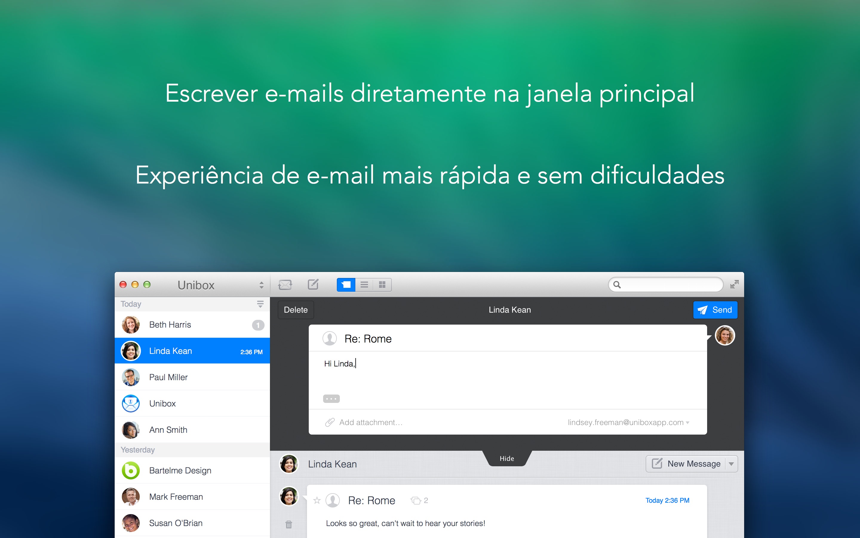 Screenshot do app Unibox