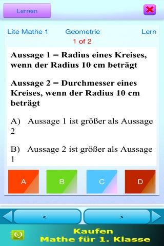 QVprep Lite Mathe für 1. Klasse screenshot 4