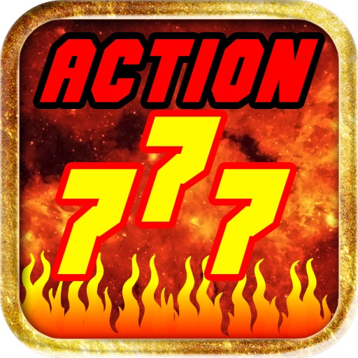 Action Lucky 7 Stack Slots: Blazing & Flaming Casino Slot Machine iOS App