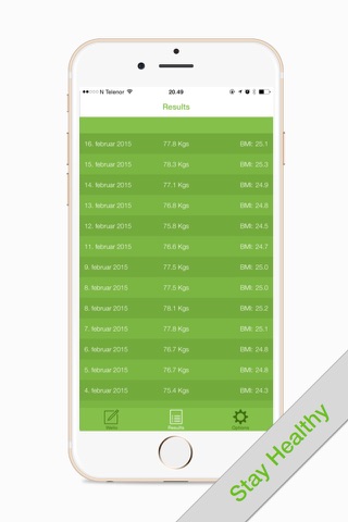 Weilo - The Easy to Use Weight and BMI Tracker screenshot 3