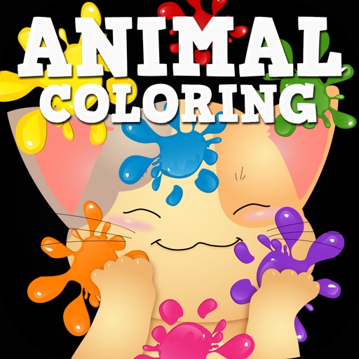 Animal Coloring Painting Drawing Sketch Book for kids by PIGGYBUNNY Icon