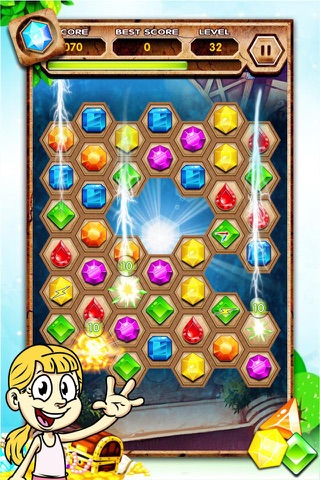 Gem Jewel Quest Adventure II - The Best Diamond Crush Puzzle Addicting Games screenshot 4
