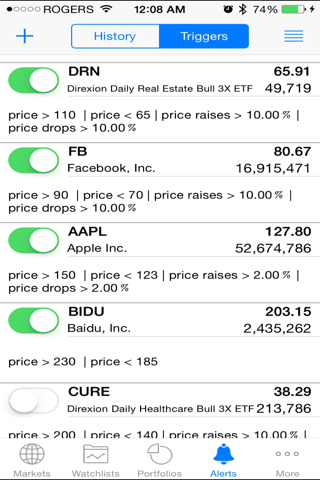 Stock Alert : real-time quotes & finance news screenshot 2