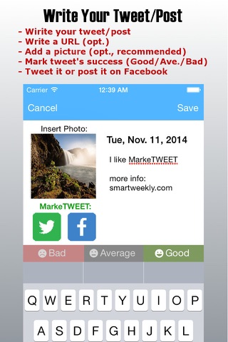 MarkeTWEET screenshot 2