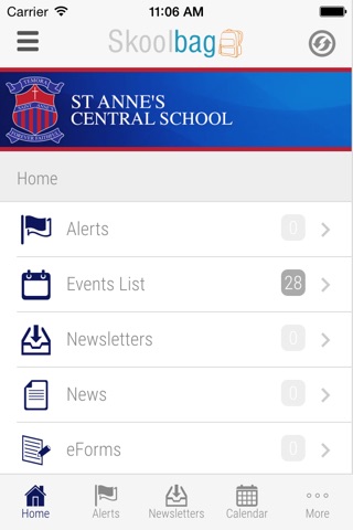 St Anne's Central School - Skoolbag screenshot 2