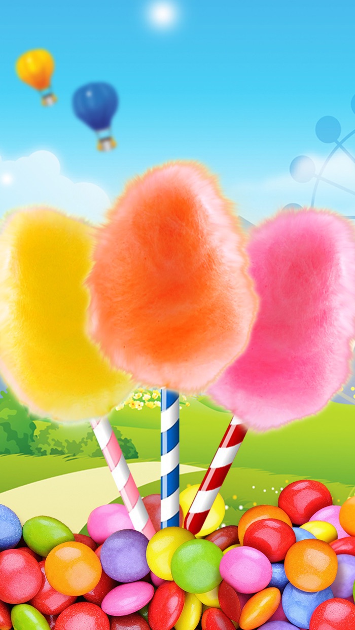 Rainbow Cotton Candy Maker - Fun Cooking
