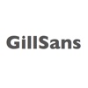 Keyboard of Gill Sans Font: Artistic Style Keys for iOS 8