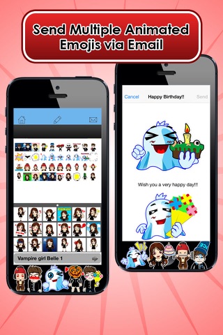 Emoji Kingdom 14 Vampire Halloween Emoticon Animated for iOS 8 screenshot 4