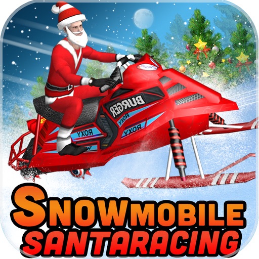 Snowmobile Santa Racing icon