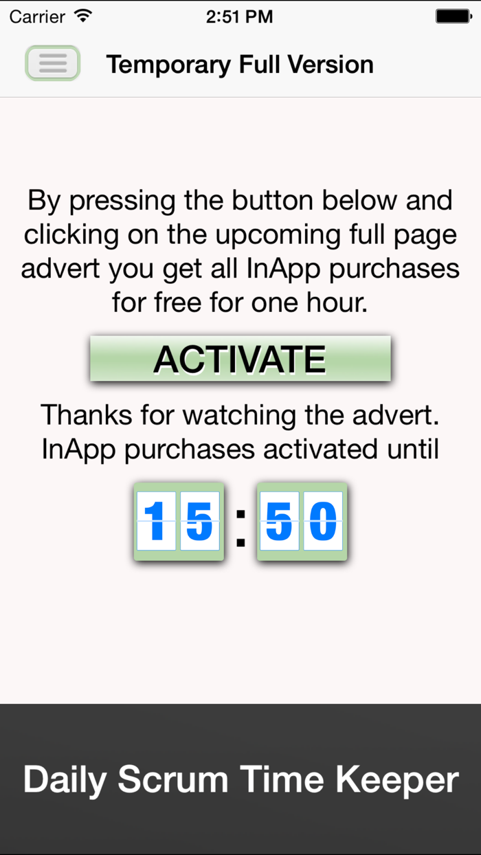 Daily Scrum Time Keeper DSTimeK - helps you stick to your allotted time for speaking