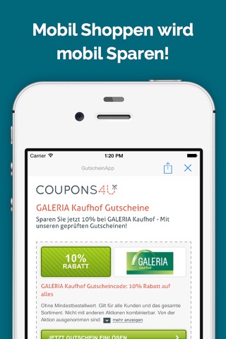 GutscheinApp screenshot 3