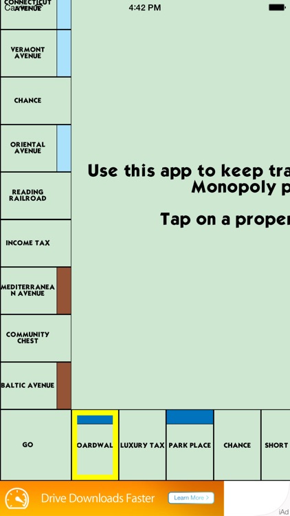 Booklet - property tracker for McDonald's Monopoly