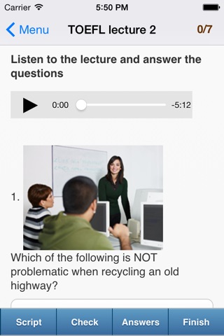 TOEFL® Listening screenshot 2