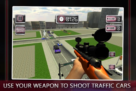 Traffic Sniper Shooter 3D - action filled shooting game screenshot 3