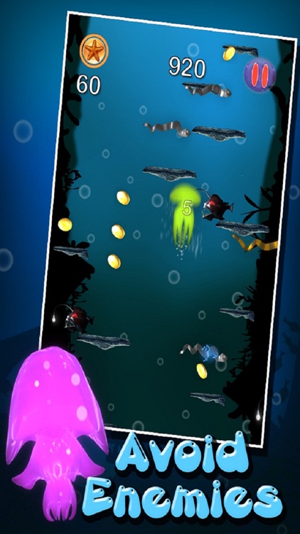 Jellyfish Go Jump! - Underwater Deep Sea Scary Ocean Fantasy in Shark Lagoon by Uber Zany screenshot-3