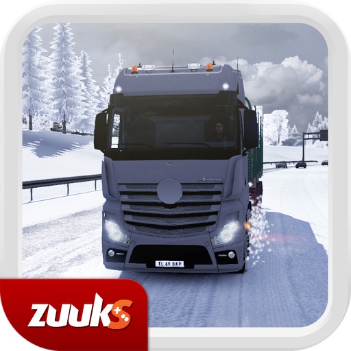 Winter Road Trucker 3D Icon