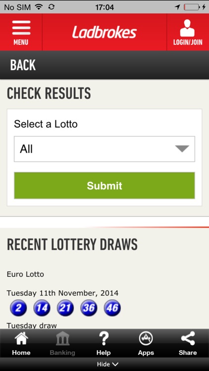 ladbrokes irish lotto 49s results