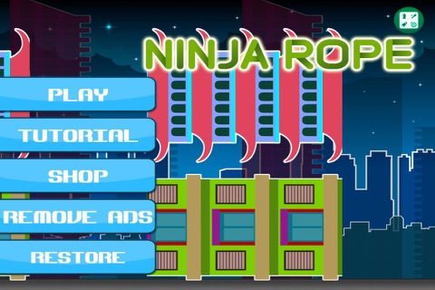 > Ninja Rope - Let The Clumsy Warrior Fly screenshot 3
