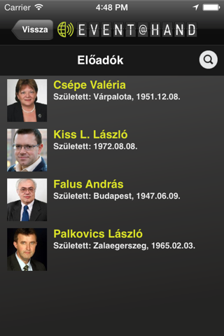 Magyar Tudomány Ünnepe 2014 EVENT@HAND screenshot 4