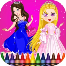 Activities of Princess Coloring-Book