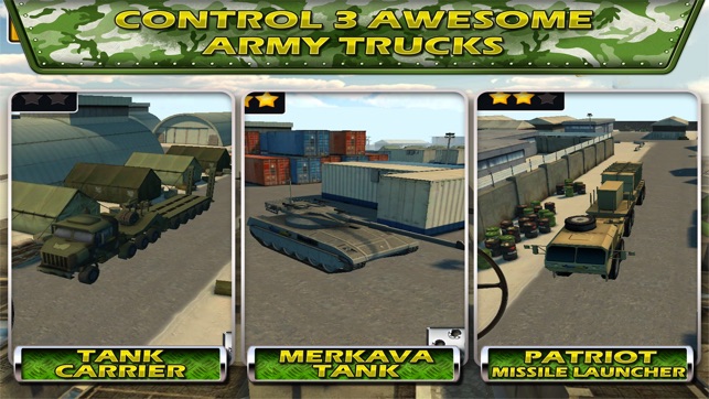 Tank Parking Blitz Race with Heavy Army Trucks, Missile laun(圖2)-速報App