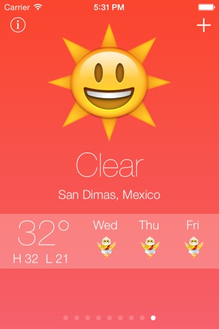 Emoji Weather - Fun emoji and emoticon weather reports and forecast screenshot 4