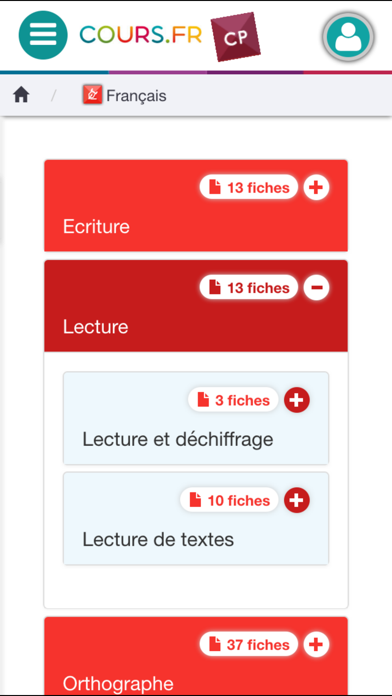 How to cancel & delete Cours.fr CP from iphone & ipad 2