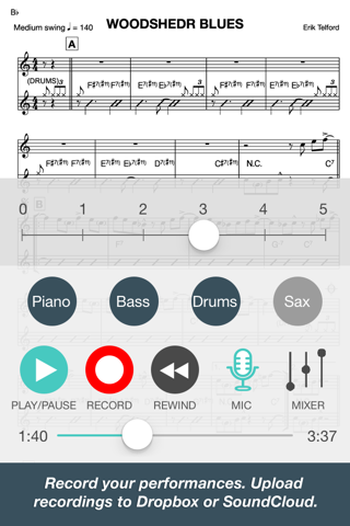 Woodshedr - Jazz PlayAlong screenshot 2