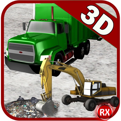 Garbage Truck Simulator with Heavy Excavator Machine icon