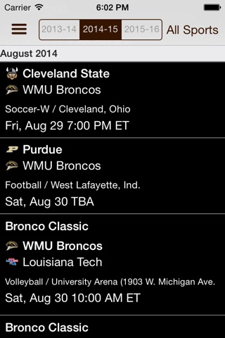 WMU Gameday screenshot 2