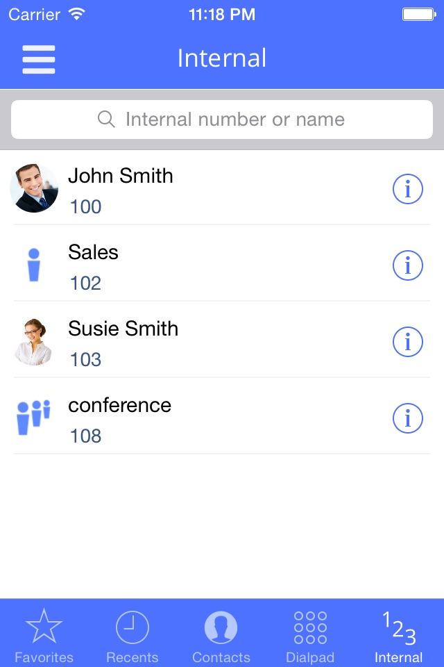 phone.systems pbx mobile client screenshot 4