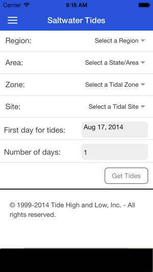 saltwater tides on the app store salt water tide charts