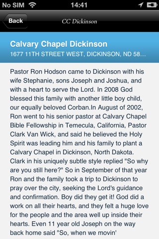 Calvary Chapel Dickinson app screenshot 2
