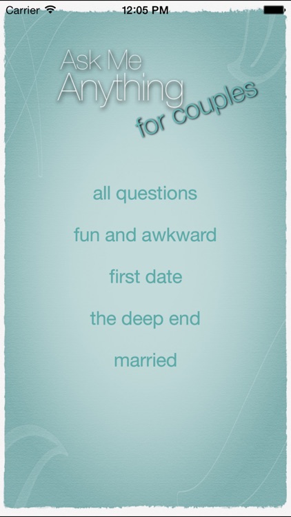 Ask Me Anything For Couples relationship tool screenshot-0