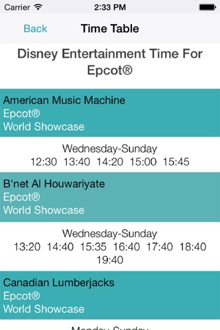 Timer for Disney's Epcot screenshot 4