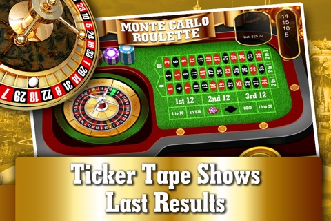 Monte Carlo Roulette Table FREE - Live Gambling and Betting Casino Game screenshot 3