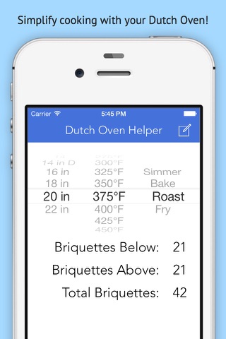 Dutch Oven Helper Lite screenshot 2