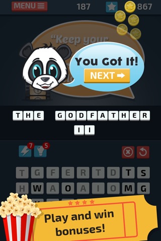 Movie Word Puzzles - Guess and Solve the Name of Movies screenshot 4