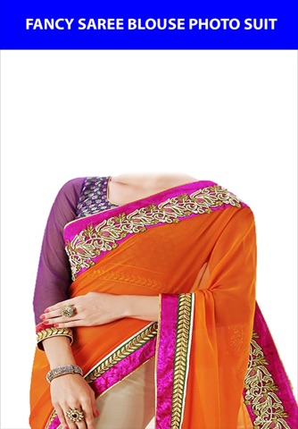 Fancy Saree Blouse Photo Suit screenshot 2