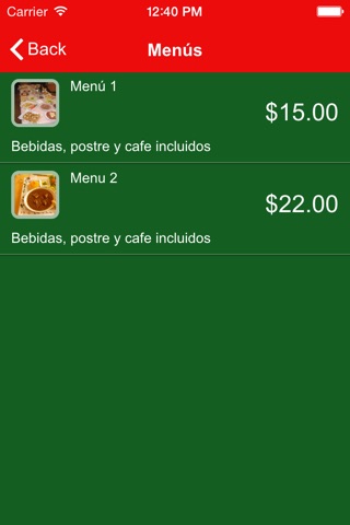 APP RESTAURANTES screenshot 2