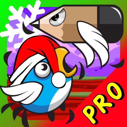 A King Bird Vs Flying Pencils - Christmas Edition Pro iOS App