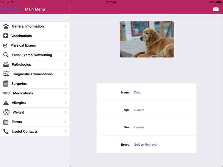 Dog Medical Agenda - HD