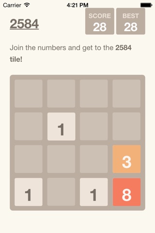 2048 Fibonacci screenshot 3