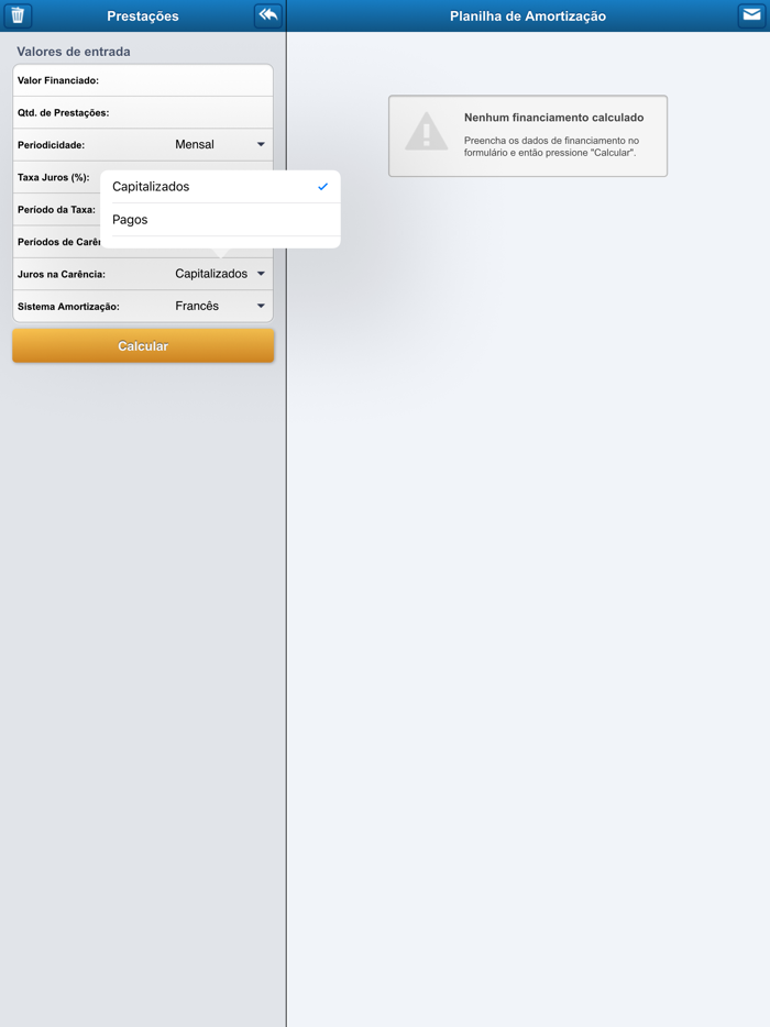 Cálculo de Prestações Pro