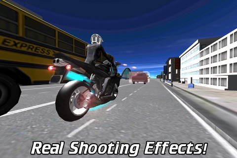 Police Bike Racing Simulator 3D – Chase & Shoot Crime Town Street Robbers Cars as an police moto driver screenshot 4