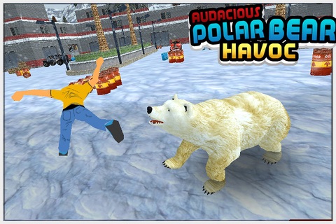 Audacious Polar Bear Havoc ( Angry arctic animal attack simulation game) screenshot 2