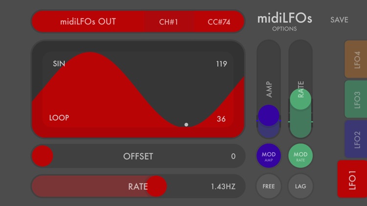 midiLFOs - midi modulation toy screenshot-0