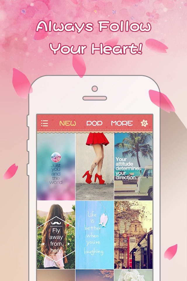 Girly Wallpapers - Adorable Backgrounds and Themes for iPhone and iPod touch screenshot 2
