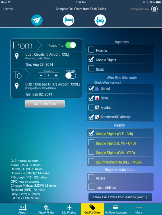 Cleveland Airport + Flight Tracker Premium HD Hopkins CLE